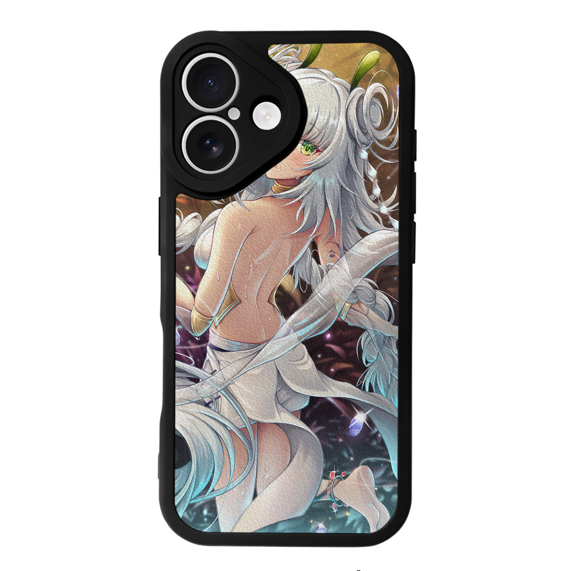 （画像用） 遊☆戯☆王 Yu-Gi-Oh! 【iPhone 16シリーズ対応】シリコンスマホケース（レザー調） 材質：シリコン